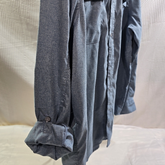 Wrangler Outdoor Series Mens Vented Blue Long Sleeve w/ Chest Pockets. XXL - Picture 5 of 6